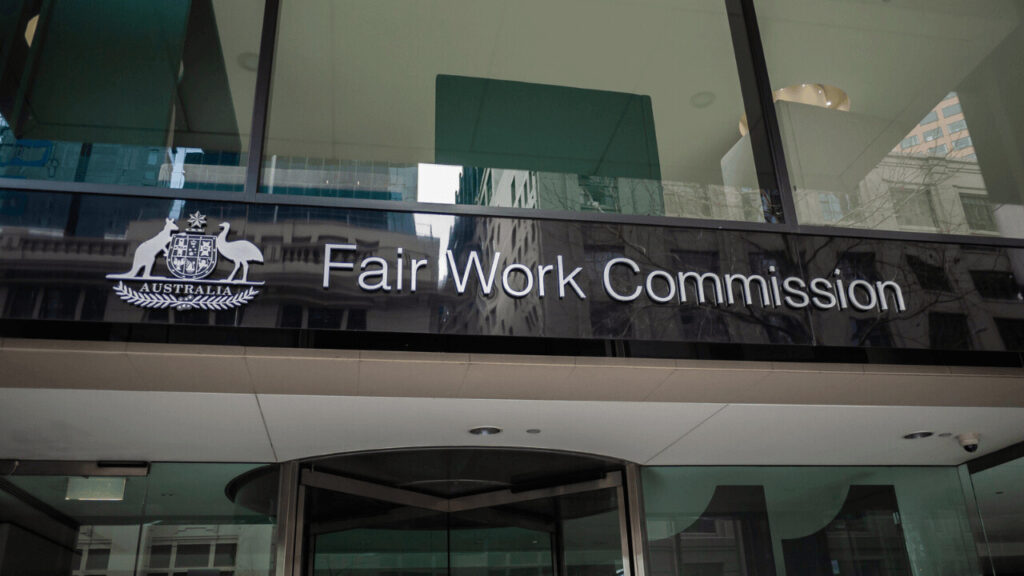 building sign of australia fair work commission