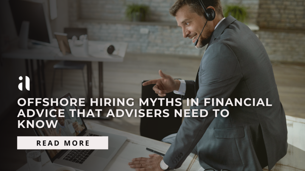 Happy financial adviser on laptop online meeting with virtual assistant